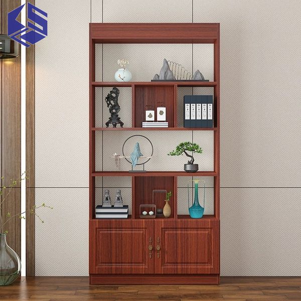 Household Wooden Book Display Racks Multi-layer Shelf for Living Room Storage Rack Display Open Standing Shelving Unit