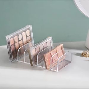 7 Compartments Clear Makeup Organizer Plastic Cosmetic Organizer Storage Boxes Storage Rack For spectacle frames desktop