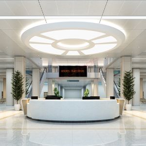 Chinese Hospital Furniture reception desk l shape reception desk beauty reception desk for hospital Custom Manufacturer