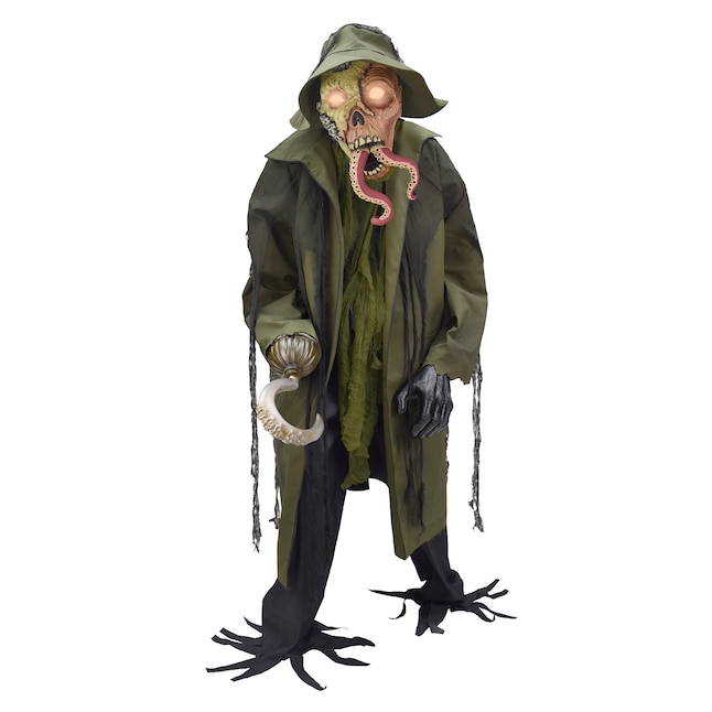 YIWU HUIQUAN GARMENT CO.,LTD. 6.5-ft Haunted Harbor Talking LED Zombie Fisherman Animatronic