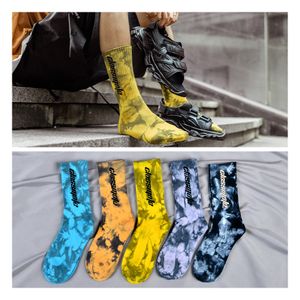 High Quality Tie Dye Custom Print Colorful  Print Polyester Socks