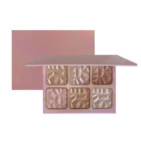 Private Label OEM Pressed Powder Make Your Own Brand Make Up Bronzer Highlighters Makeup 6 Shade Highlighter Palette