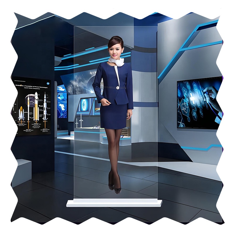 Guangzhou Panyu District Haoyitou Technical Service Department Cool technology! Aerial imaging! Core technology manufacturer ! digital people. Glass hologram projection interactive projection
