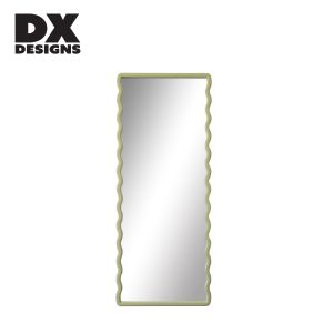 Best Selling Manufacturer Modern Unique Design Home Decorative Body  Full Length Standing  Wave Floor Mirror