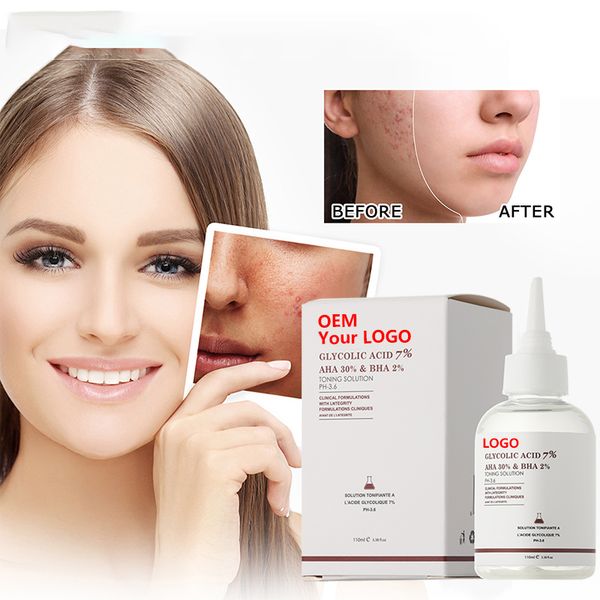OEM Private Label Wholesale Skin Care Face Serum Whitening Ordinary  Brightening Firming Peeling Toner Solution
