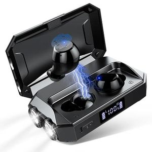 Techsnex Q8 Noise Cancelling Earphones Headphones Ear Buds Wireless Earbuds With Power Bank For Sleep Travel iPhone