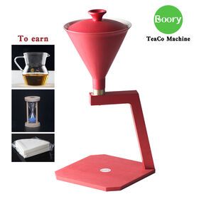 Supply tea set advanced manual tea coffee brewing tool 7-character tea coffee all-in-one machine aluminum alloy material