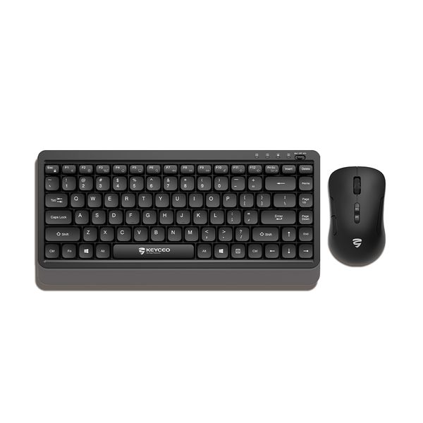 OEM 2.4G wireless keyboard and mouse combo ergonomic slope design mute  portability for business computer laptop