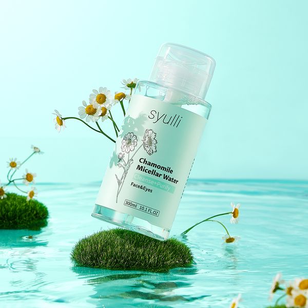 OEM Vegan Face Eyes Lip Chamomile Makeup Cleansing Private Label  Remover Water Micellar Water