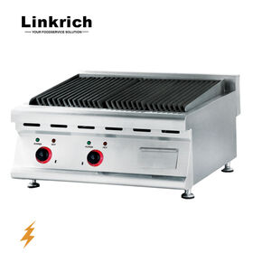 Stainless Steel Commercial Electric BBQ Grill/Electric Barbecue Grill With Lava Rock/Industrial Gas Grill