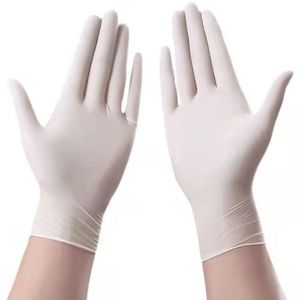 Hot Sale Disposable Gloves 100% Nitrile  Powder-Free Wholesale High-quality White
