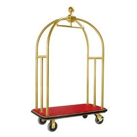 Wholesale 201 Stainless Steel Luggage Cart Baggage Trolley Hotel Bellman Cart