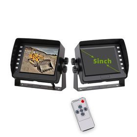 HD 5.6 inch TFT LCD digital monitor for car with 4 cameras input