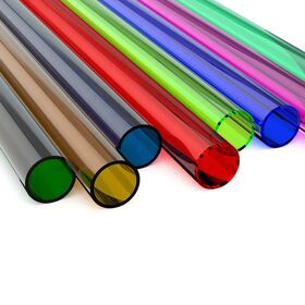 Custom Tinted Perspex Tube 10mm-300mm Plastic Tube Acrylic Colorful Pipe For Fish Tank Lampshade With Processed
