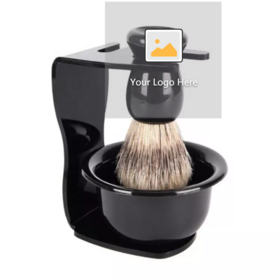 Hair Men's Shaving Beard Brush Facial Shaving Brush Stand Bowl Set Men Beard Cleaning Tool Shave Bowl and Brush FYD 3 in 1