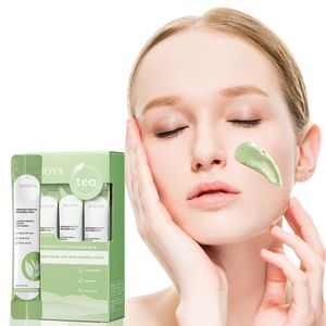 Crystal Clear OEM Facial Mask Compound Acid Tea Mud Bubble for Dry and Rough Skin Softens Cutin Cleans Dirt and Blackheads
