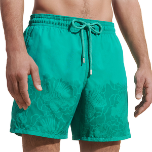 Custom Logo Beach Swimwear Jogger Sport Shorts Water Reactive Swim Trunks For Men