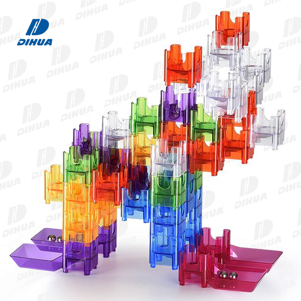 Construction Ball Track Building Block Sets Gravity Marble Run Toy Maze Ball Track Rolling Educational Toy