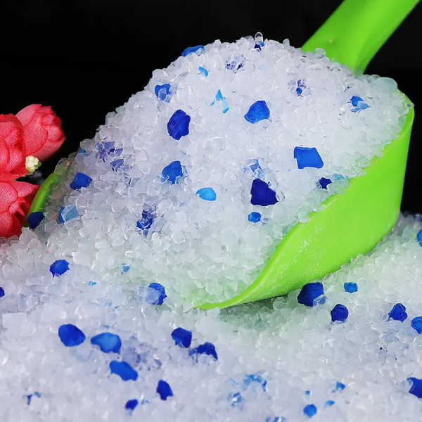 China crystal silica gel pet animal litter cleaning sand bulk mixed 3.8L 5L 10L silica cat litter