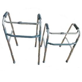 Hospital Equipment Lightweight Standing Frame Aluminum Folding Walking Aid Walker Frame For Disabled