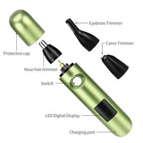 PRITECH Electric Nose Hair Trimmer Shaver Men Ear Neck Eyebrow Trimmer Shaver Man Clean Razor Remover Kit