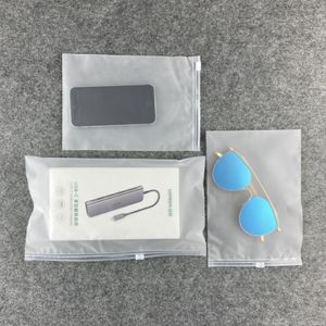 Custom Logo Printed Reusable Packaging Plastic Frosted Zip Lock Zipper Pouch Ziplock Bag Storage Organizer For Clothing