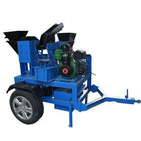 M7A2 Mobile Small Diesel Clay Brick Making Machine Mud Mobile Soil Pumping Machine Yellow Sustainable Diesel Pump 300 Mm 700