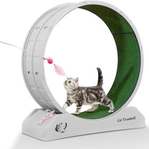 New trend silent cat toys cat treadmill running wheel with Removable Carpeted Runway