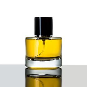 Wholesale Manufacturer Skin Care Packaging 50ml 30ml Empty Clear Round Glass Spray Perfume Bottle With Magnetic perfumePopular