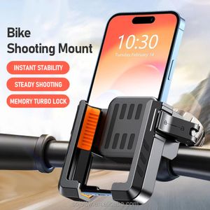 Universal Metal shock absorption Smartphones Motorcycle Handlebar Mount Cell Phone Clamp Bike phone holder Compatible iPhone