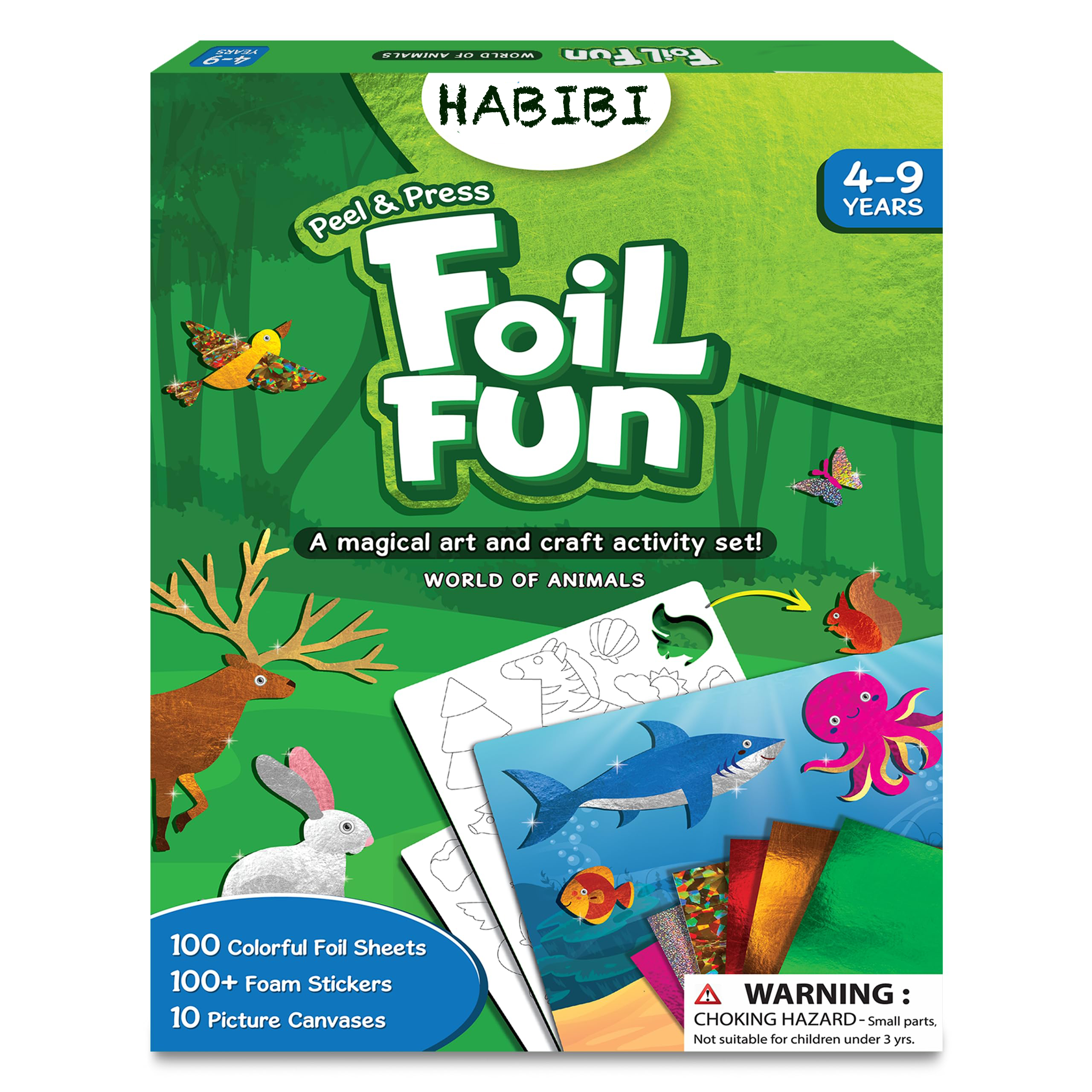 diy Art & Craft Activity Toys Kit  transfer sticker Foil Fun Animals Crafts DIY Creative Toy  transfer foiling sticker craft