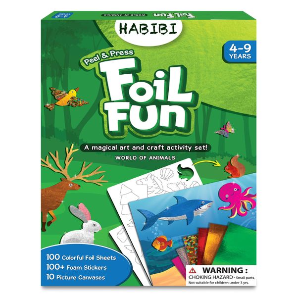 diy Art & Craft Activity Toys Kit  transfer sticker Foil Fun Animals Crafts DIY Creative Toy  transfer foiling sticker craft