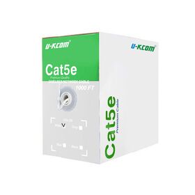 Outdoor Rj45 Sftp Cat6 23awg Network Ethernet Cable Box Price Cat5 Cat5e Category 5e Utp Cable Bare Copper Cat5e PVC Core 24AWG