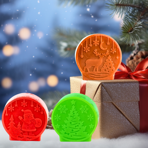 Private Label Natural Christmas Tree Handmade Soaps Set Pine Cedarwood Rose Essential Oil Extract Bath Soap Production
