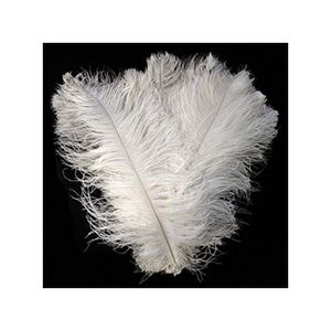 Wholesale Import Suppliers Offer Cheap White Ostrich Feathers Trim Washed Pattern Wedding Centerpieces Decoration for Sale