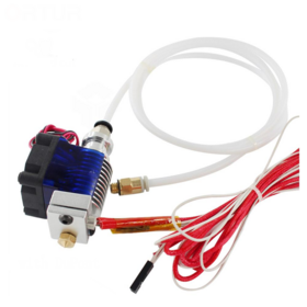 3D Printer Parts 3D V6 j-head Hot End Full Kit 1.75mm 12V Bowden/RepRap 3d printer extruder parts accessories 0.4mm Nozzle