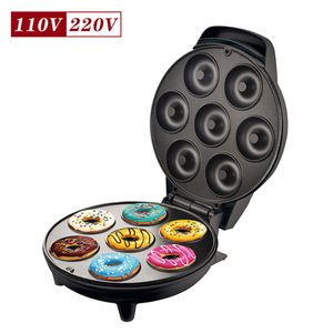 V56 Mini Donut Maker Machine Cake Maker Breakfast 110V 220V Automatic Non-stick Snacks Desserts Doughnut Maker Electric