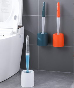 Toilet Cleaning brush with soap dispenser silicone  material