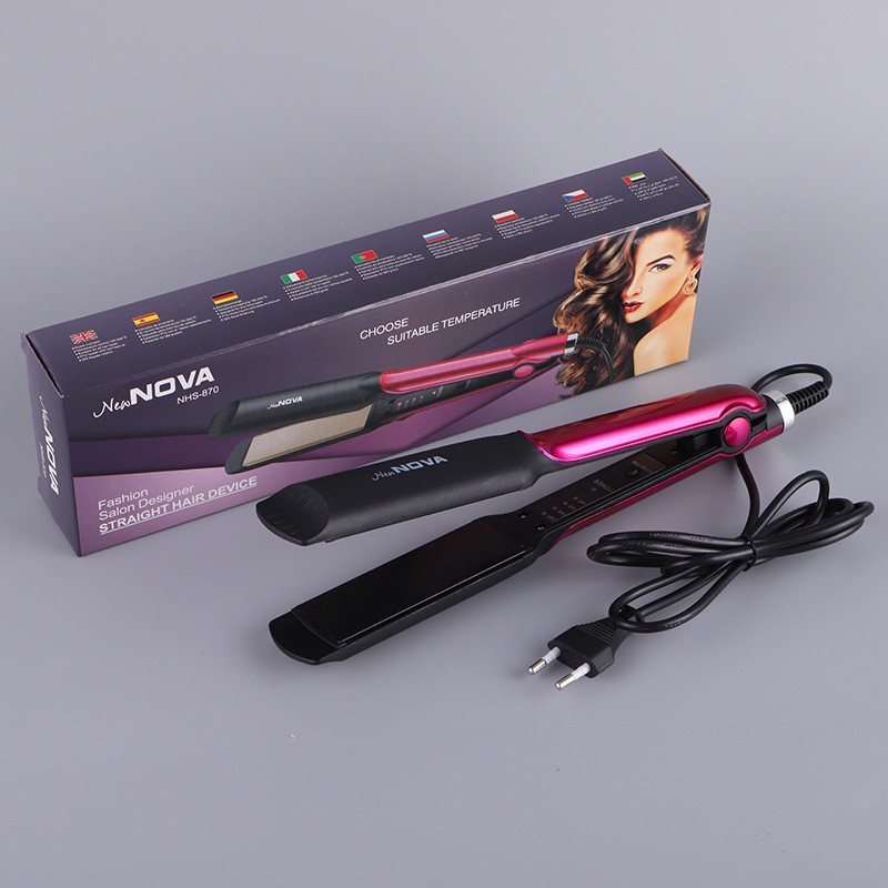 Xuzhou Longmeika Technology Co., Ltd. SY new hair straightener straight roll dual use not hurt hair with curling iron large roll pull negative ion electric splint