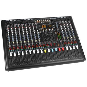 XTUGA MB1404FX Professional 14 Channel Audio Mixer Digital DJ Controller Sound Mixing Console with 99 DSP Bluetooth for DJ