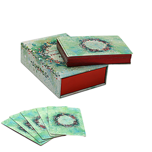 Smooth Surface Printing Custom Symbolism Collector'S Red Edges Soul Beautiful Clear Tarot Card Decks For Christmas Selling