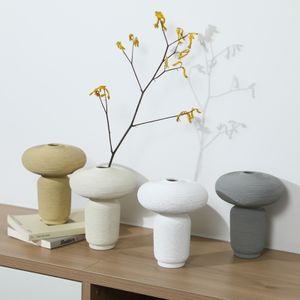 Vintage Ceramic Vase Living Room Flower Arrangement Dried Flowers Simulation Flowers Style Tv Cabinet Desktop Decorations