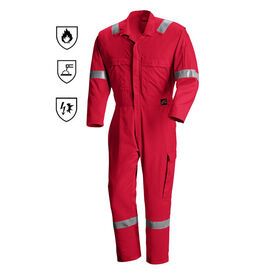 100% Cotton Premium Quality Fire Retardant Coverall Customized Color Logo Design FR Coverall Safety Flame Resistance Clothing