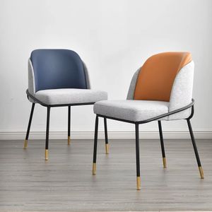 Luxury Nordic Design Dinning Furniture silla Metal Leg Upholstery Fabric Modern Velvet  Dinning Room Chairs   Restaurant