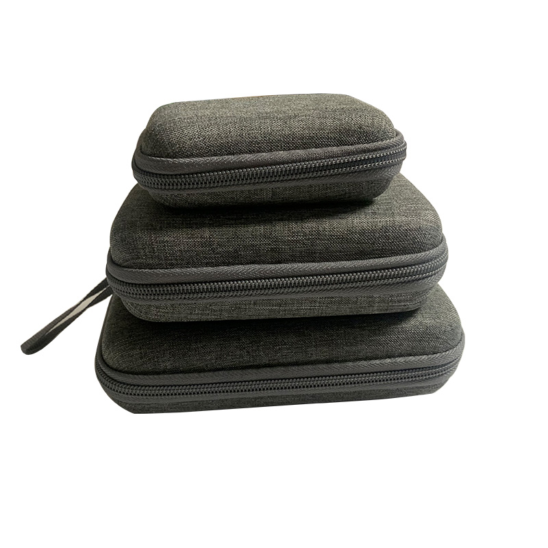 Shenzhen Yeshi Decoration Design Engineering Co., Ltd. Portable Travel Earphone Storage Case EVA Reusable USB Cable Organizer Zip Storage Bag