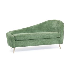 Modern office Bedroom Living Room Furniture Fabric loveseats Indoor European Elegant Two Seat Velvet Chaise Lounge