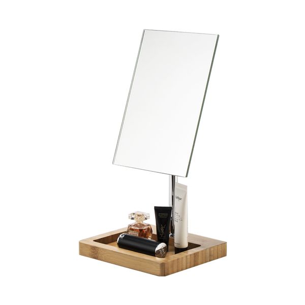 Wholesale Custom Logo Stylish Single-Side No-Frame Makeup Mirror Magnifying Rechargeable Adds Personalized Touch Your Home