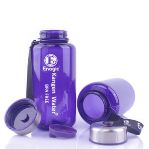 Eco-Friendly tritan BPA free water bottle 32oz narrow mouth water bottle 1000ml Purple water bottle