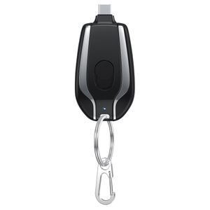 Best Sellers Portable Mini Keychain Style Power Banks 1200-1500mAh Backup Charge Emergency Power Bank