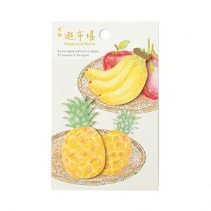 [6] Luxury Custom Planner Food Sticky Notes Pineapple Banana Memo Pad for Office